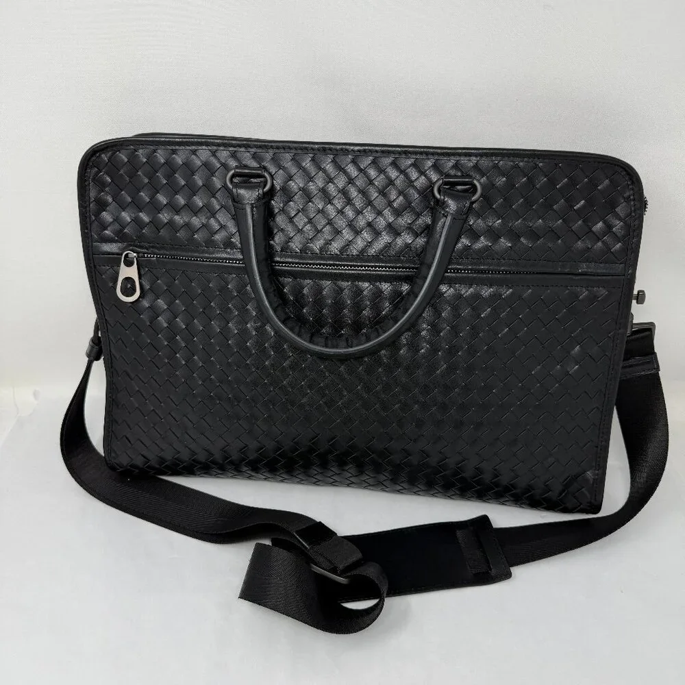 NEW Intrecciato Briefcase/laptop bag/tote bag/travel bag